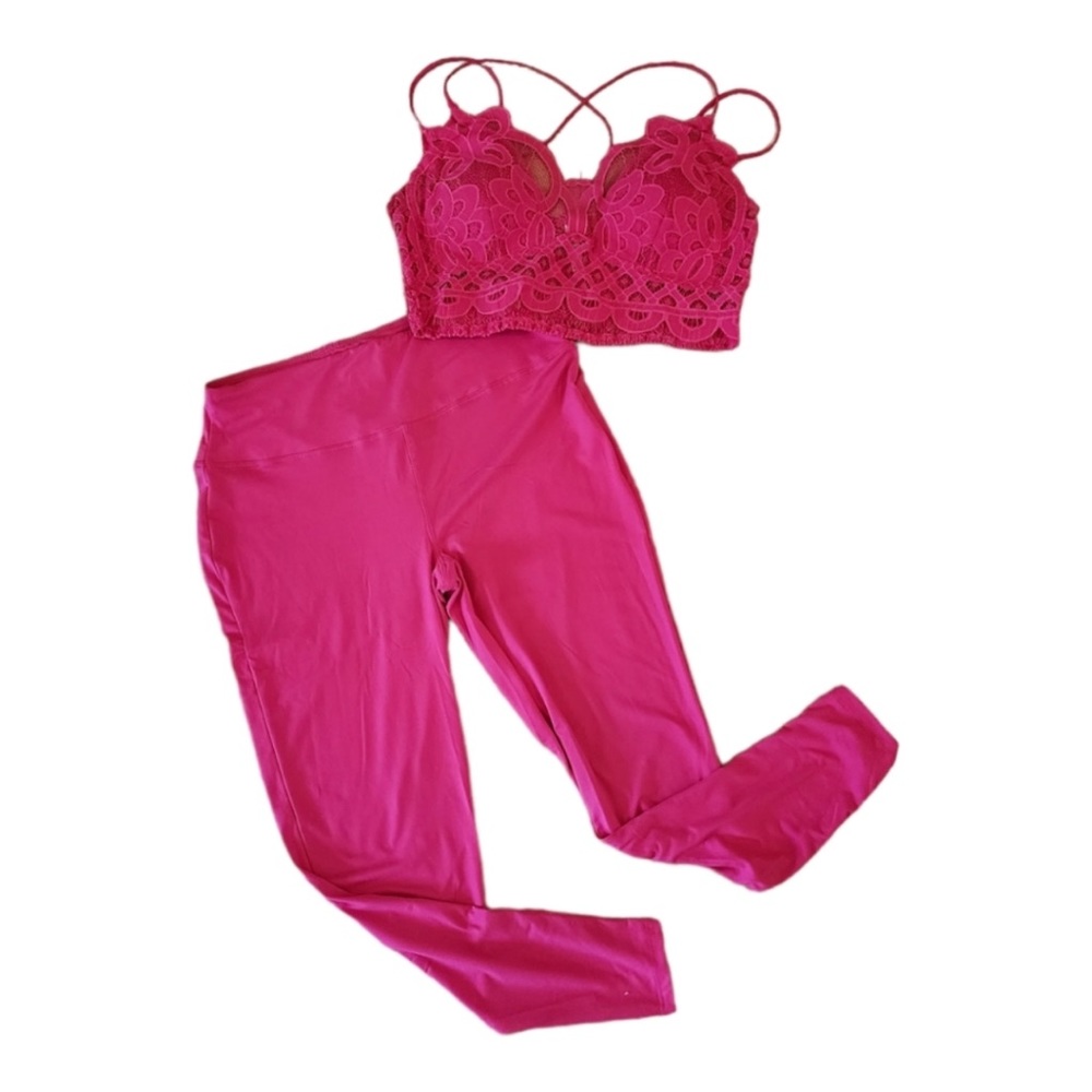 Fuchsia Leggings ONLY NWOT